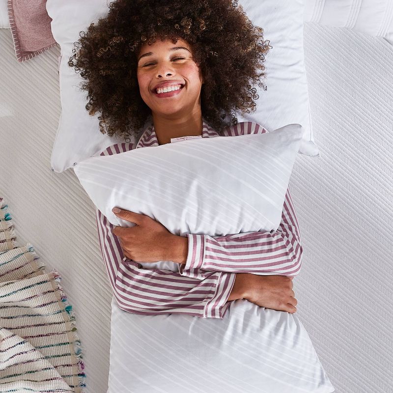 Standard 2pc Bed Pillow White - nue by Novaform, 5 of 6