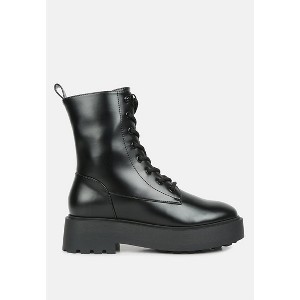 Molsh Faux Leather Ankle Biker Boots Women - 1 of 4