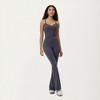 Anna-Kaci Active Women's High Waist Flare Sweatpants with Seamless Stretch Fit - 2 of 4