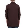 Unique Bargains Men's Shawl Collar Open Front Long Cardigan - 3 of 4