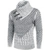 COOFANDY Men's Knitted Turtleneck Sweater Long Sleeve Slim Fit Designer Shawl Collar Pullover - 4 of 4