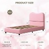 Jojoka Modern Bed Frame Upholstered in Soft Boucle Fabric, Sturdy Wooden Slats, No Gap Headboard, Easy Assembly, No Box Spring Needed - 2 of 4
