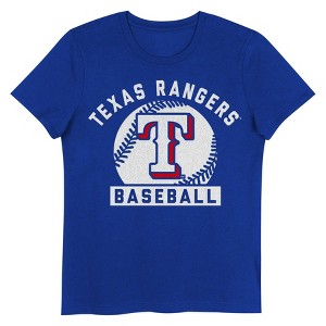 MLB Texas Rangers Girls' Crew Neck T-Shirt - 1 of 1