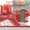 Christmas Rug Washable Merry CHristmas Tree Area Rugs for Living Room Bedroom Soft Non Slip Non Shedding Throw Rugs - 4 of 4