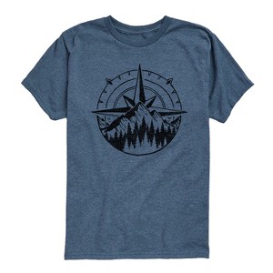 Boys' - Instant Message - Compass Nature Scene Short Sleeve Graphic T-Shirt - 1 of 4