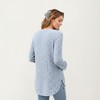 Anna-Kaci Women's Long Sleeve Ribbed Knit Top with Rounded Hem and Relaxed Fit - 2 of 4