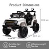Jojoka  12V Electric Ride-On Truck for Kids with Remote Control, Dual Motors, 2 Speeds, Music Player, LED Lights, Ride on Toys for Ages 2-6 - 2 of 4