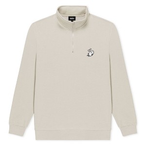 Dalix Womens Heartly Ghost Quarter Zip Pullover - 1 of 4