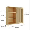 ORRD Large-Capacity Single-Door Storage Cabinet with Shelves, for Living Room, Bathroom, Kitchen, and Multi-Scene Organization - 4 of 4