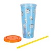 Peanuts 70th Anniversary 4 Piece Plastic 23.6oz Assorted Tumbler Set with Lid and Straw - 4 of 4