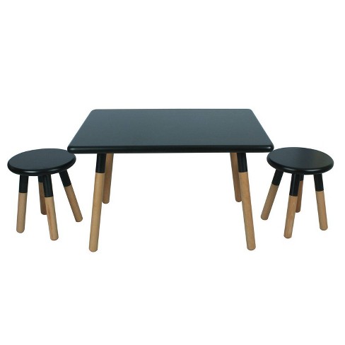 Kids Adjustable Charcoal Wood Large Table with 15 Legs + Reviews