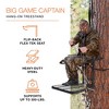 Big Game Treestands Captain Hang-On Lightweight Steel Treestand, Flip-Back 14" x 12" Flex-Tek Seat, 300 lbs Weight Rating, Foot Platform - 2 of 4