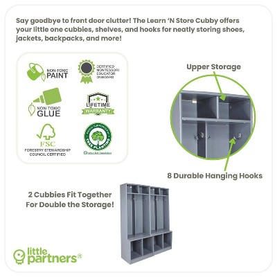 Earl Grey Adjustable Wooden Kids' Cubby Locker