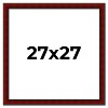 PosterPalooza | Square Weathered Red Picture Frame - UV Acrylic, Foam Board Backing, Hanging Hardware - 2 of 4