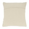 20"x20" Oversize Woven Wonder Dashed Down Filled Square Throw Pillow Gray - Saro Lifestyle: Couch Accent, Zipper Closure, Indoor Use - 2 of 3