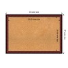 Amanti Art Rubino Cherry Scoop Wood Framed Corkboard, Natural Cork - 4 of 4