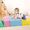 Soft Foam Climbing Blocks Set, 5 in 1 Climbing Crawling Sliding Building Blocks for Preschoolers Kids, Indoor Active Playset - 2 of 4