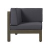 Infurnic Patio Seating Sets Modern Outdoor Furniture Set Featuring Unique Design,Perfect for Gardens, Living Spaces, Gray, 60.5"*30.25"*26.5" - 4 of 4
