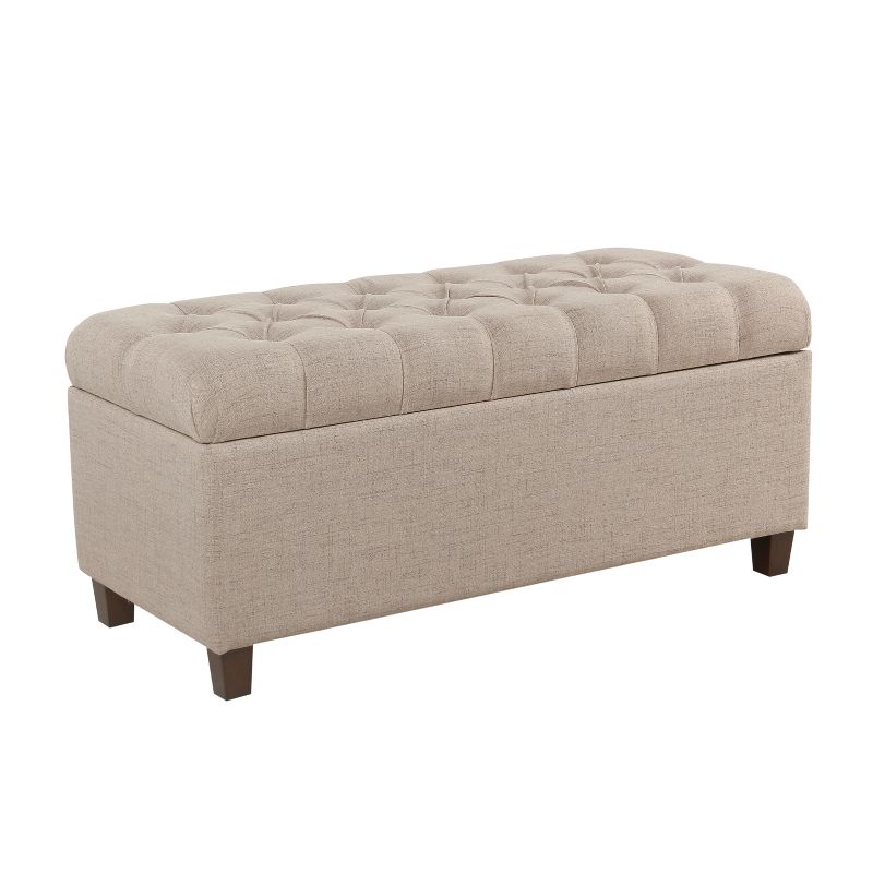 Ainsley Button Tufted Storage Bench - HomePop, 1 of 14