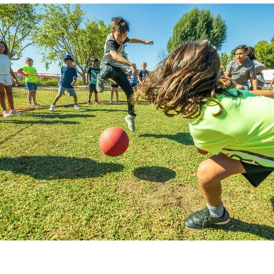 GoSports 20 Ft Portable Red and Black Gaga Ball Pit Set