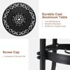 Karl Home Brionie Round Aluminum Outdoor Bar Table - 3 of 4