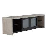 Briggin Industrial TV Stand for TVs up to 70" Black - HOMES: Inside + Out