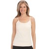 Collections Etc Comfy Adjustable Spaghetti Strap Cami with Built-In Bra - 4 of 4