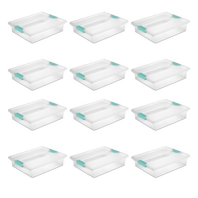 Sterilite 5.7 Qt Large Plastic Stackable Storage Bin w/Clear Latch Lid (12  Pack), 12pk - Pick 'n Save