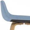 Sapphtopaz Modern Bar Stool Upholstered Dining Chairs with Curved Seat and Backrest Counter Height Barstools Set of 2 for Kitchen Island - 4 of 4