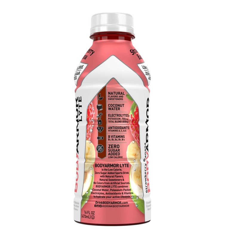 BODYARMOR Strawberry Banana LYTE Sports Drink - 16 fl oz Bottle, 2 of 4