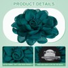 Unique Bargains Alloy Satin Fabric Big Rose Flower Dainty Brooches 1 Pc - 2 of 4