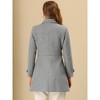 INSPIRE CHIC Women's Winter Classic Single Breasted Outwear Overcoat with Pockets - 4 of 4