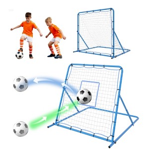 4x4 Soccer Goal Net and Soccer Rebounder Net, Dual-Mode Soccer Training Nets with Adjustable Angle, Easy Setup for Kids Teens Adults Soccers Training - 1 of 4