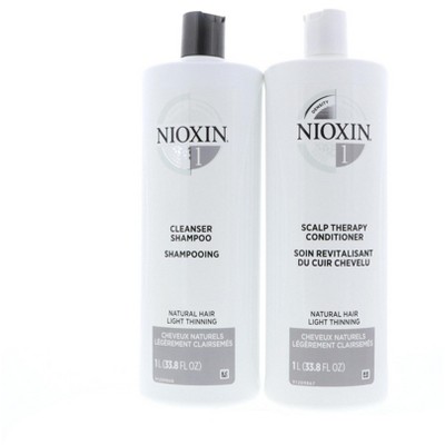 Nioxin System 1 Cleanser & Scalp Therapy Conditioner 33.8 oz Set
