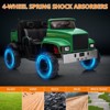 Kids Ride on Car, 24V 4WD Baby Car with Remote Control, 2 Seater Electric Utv Vehicles with 4x200W Motors, Dump Bed, 3 Speeds - 2 of 4