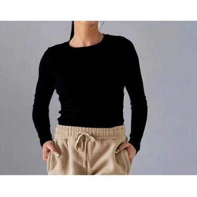 Women's Essential Ribbed Long Sleeve - apres