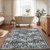 Oriental Machine Washable Rug Ultra Soft Rug for Living Room Low Pile Foldable Thin Non Slip Carpet - 2 of 4