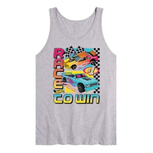 Men's - Hot Wheels - Race To Win- Men's Jersey Tank Graphic Tank Top - 1 of 2