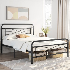 Yaheetech Vintage Metal Bed Frame with headboard - 1 of 4