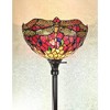 Amora Lighting Tiffany Style Dragonfly Torchiere Floor Lamp 74 Inch - 2 of 4
