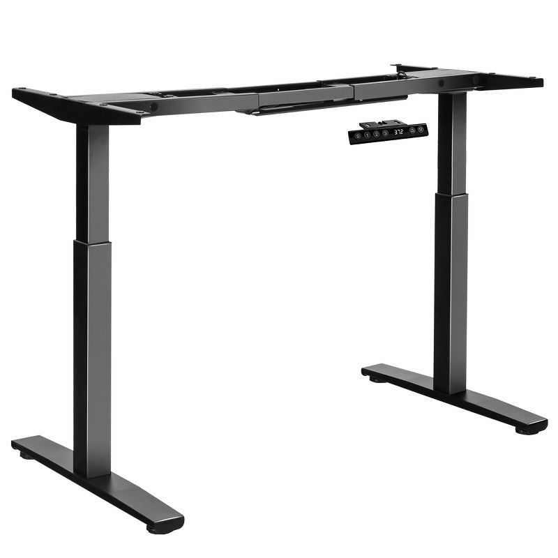 Costway Electric Stand Up Desk Frame Dual Motor Height Adjustable Stand White\Black, 1 of 11
