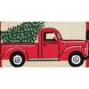 C&F Home Classic Holiday Red Vintage Pickup Truck with Christmas Tree Check Framed Indoor Accent Rug, 2 x 3 ft. - 2 of 2