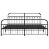 vidaXL Metal Bed Frame with Headboard/Footboard, King, Black - Steel Construction, Extra Storage, Easy Assembly, 81.5" x 78" x 39.4" - 3 of 4