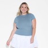 Women's Slim Fit Short Sleeve Mock Turtleneck T-Shirt - Wild Fable™ - 2 of 3