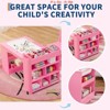 Children Room 49 in Kids Art Table, Large Kids Craft Table w/2 Chairs, Multi-Functional Art Desk w/ Storage Shelves - 4 of 4