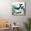 Ambers Textiles Blue Whale Family Framed Wall Art Green - society6 - 4 of 4