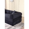 PAGED Convertible Sleeper Sofa Corduroy Folding Couch with Non-Slip Pad, 3-Seat Sofa Bed for Apartment - 2 of 4