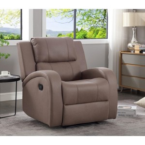 Manual Recliner Chairs for Adults, Small Recliners for Small Spaces, Fabric Recliner Chair, Single Sofa Living Room Chair for RV - 1 of 4