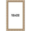 PosterPalooza | 12x22 Modern Bamboo Picture Frame, UV Acrylic, 5 Finishes - 2 of 4