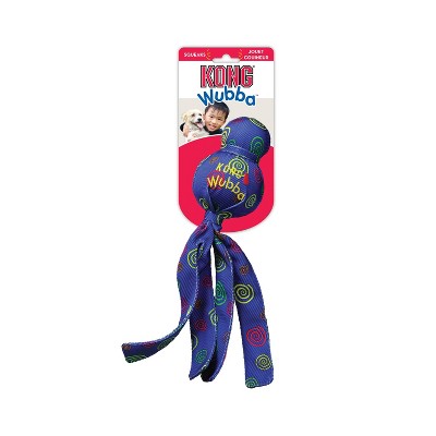 KONG Wubba Toss & Fetch Dog Toy - Blue - L